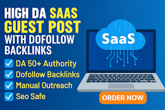 build backlinks via guest post or link insertion on high da saas blog
