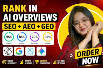 do complete monthly SEO, GEO, aeo, and offpage building for google and ai search