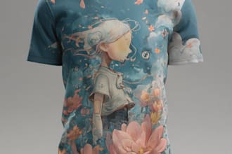 design a unique and edgy custom t shirt design