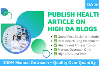 publish health article with high da guest post backlink on high da health blog