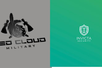 create a modern technology, startup, apps, and security logo