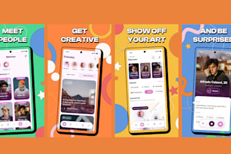 design panoramic continuous app screenshots for play store and app store