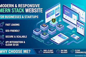 build a mern stack website for your business or startup