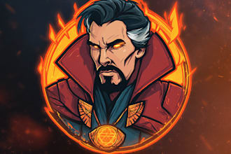 design custom dnd, fantasy, sci fi, rpg animated game logo
