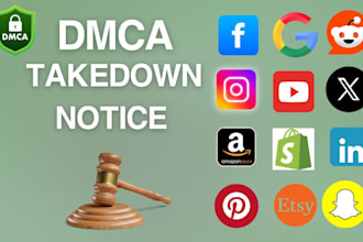takedown the, infringing, copyright, defaming, leaked, bad links on social media