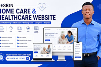 design website for home care healthcare assisted living elderly care website