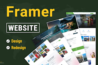 design or redesign framer website or convert figma to framer