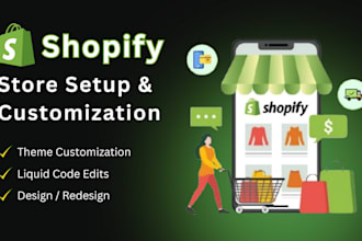 create and customize your shopify store as an expert