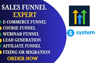 create systeme io landing pages and systeme io sales funnel