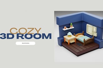 design cozy 3d rooms and stylized environments in blender