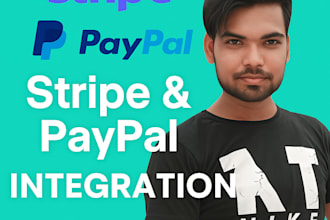 integrate stripe or paypal payment gateway