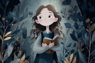 draw fairy tale illustrations for book stories