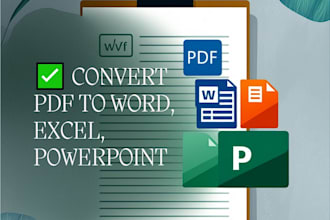 convert PDF to word, excel, or powerpoint quickly