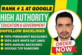50 high authority education SEO backlink service
