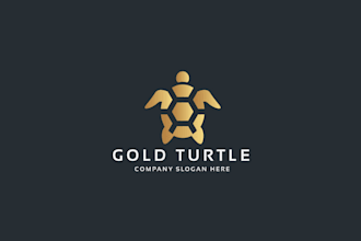 design a cute and creative turtle logo for your business