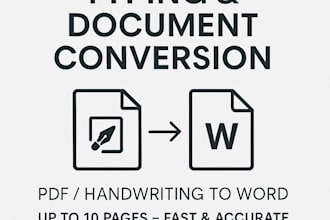 type and convert your scanned or handwritten documents into editable word files