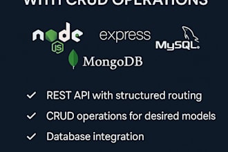be your node js developer for developing apis
