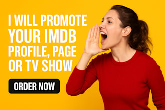 promote your imdb profile, page or tv show with rating and starmeter boost
