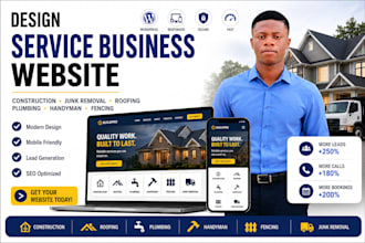 design construction junk removal roofing plumbing handyman fencing website