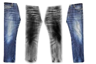 create laser whiskers and pattern for sustainable denim jeans professionally