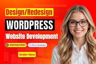 design wordpress website, redesign, clone or customize wordpress website