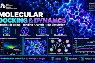 run molecular docking and dynamics simulations