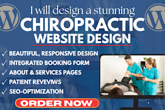 chiropractic website, chiropractor site, wellness website, booking website