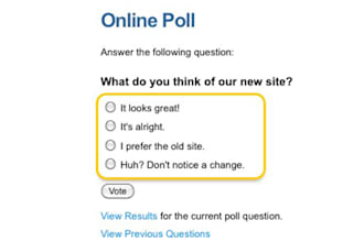 bring real peoples to poll or survey questions