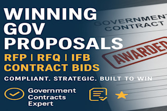write winning rfp, rfq, ifb, or government contract proposals