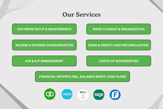do your bookkeeping in quickbooks online , sage and xero