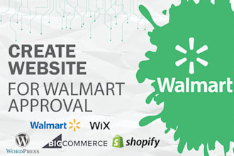 design or redesign shopify store for walmart marketplace seller approval
