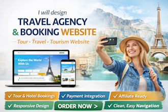design travel agency website tour agency website travel booking tourism website