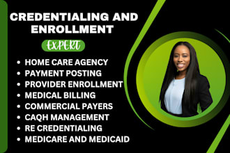 be your medical biller, credentialing for USA healthcare providers, contracting
