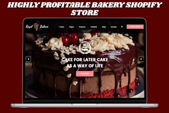 design shopify store shopify website bakery website bakery cake website