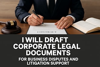 draft corporate legal document business dispute litigation online lawyer review