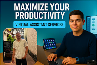 virtual assistant CRM data analytics copywriting and client follow up