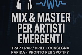 mix e master your rap, trap tracks loud and clear