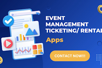 develop event management rental booking ticketing app webapp website ui ux