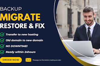 migrate, backup, or restore and fix your wordpress site