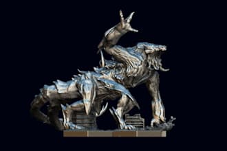 sculpt 3d model action figure miniature tabletop game character for 3d  printing