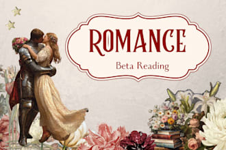 beta read your romance, romantasy, paranormal romance book