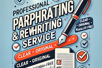 rewrite or paraphrase your content professionall