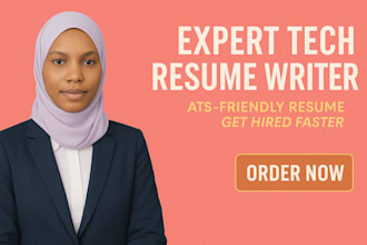 write a professional tech resume, cover letter and linkedin profile