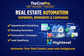 automate real estate appointment scheduling, reminders, campaigns in gohighlevel