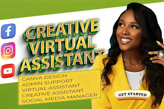 be your creative assistant for social media, canva design, and admin support