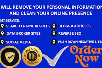 remove your personal information and clean your online presence