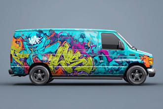 design a custom vehicle wrap, cars, pickups