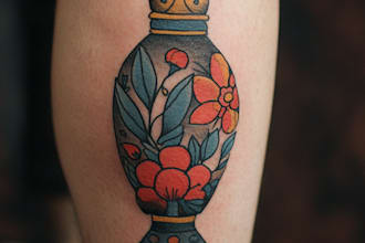 do your dark and gothic custom tattoo design