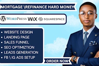 design mortgage broker loan officer website mortgage leads