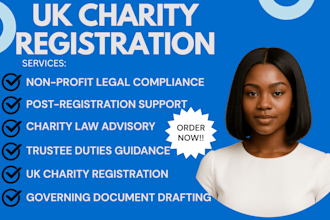 expertly register your UK charity with the charity commission